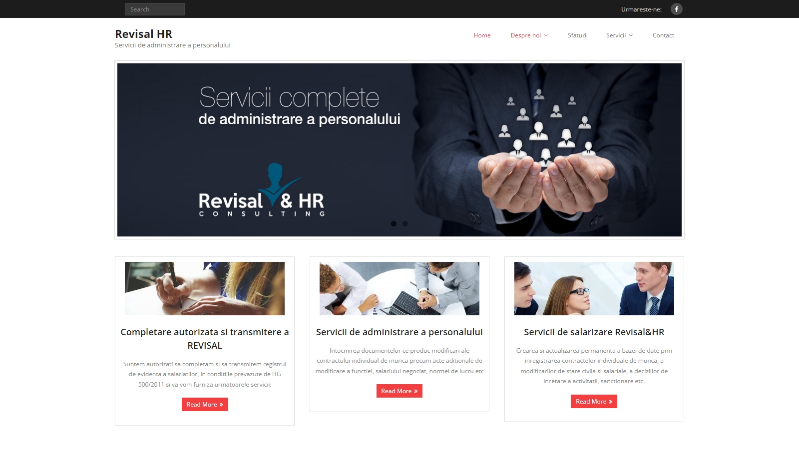 Dezvoltare site Revisal HR