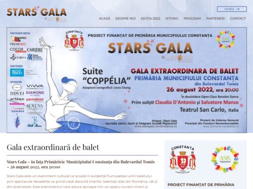 Dezvoltare site Stars Gala